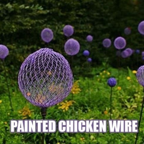 creative garden ideas using chicken wire