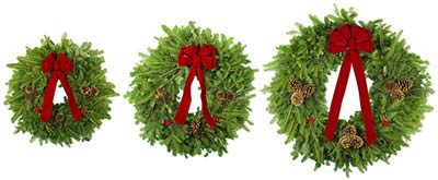 Holiday Wreath Fundraiser Examples of Traditional Wreath