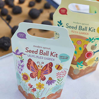 image of seed ball kits packages